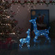 Famille de rennes de décoration acrylique 160 led - Couleur de l'éclairage au choix Bleu