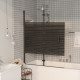 Cabine de douche pliable esg noir - Dimension au choix 120 cm