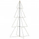 Arbre de noël cône 360 led d'intérieur/d'extérieur 143x250 cm - Couleur de l'éclairage au choix Blanc chaud