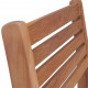 Chaises de jardin empilables bois de teck solide - Nombre de chaises au choix 