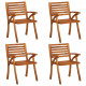 Chaises de jardin avec coussins bois de teck solide - Couleur et nombre de places au choix 