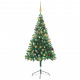  Arbre de Noël artificiel avec LED et boules 150 cm 380 branches 