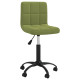 Chaise pivotante de bureau velours - Couleur au choix Vert-clair