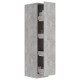Armoire apothicaire 30x42,5x150 cm bois d'ingénierie - Couleur au choix Gris-béton