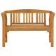 Banc de jardin meuble de patio d'extérieur terrasse 114 x 46 x 82 cm bois d'acacia solide  