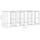 Chenil extérieur cage enclos parc animaux chien extérieur acier galvanisé 9,68 m²  02_0000430 