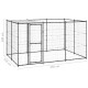 Chenil extérieur cage enclos parc animaux chien extérieur acier avec toit 7,26 m²  