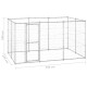 Chenil extérieur cage enclos parc animaux chien extérieur acier galvanisé 7,26 m²  02_0000428 