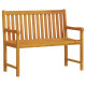 Banc de jardin 110 cm bois d'acacia solide 