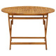 Table pliable de jardin 110 cm bois d'acacia massif 