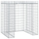 Mur de gabion pour poubelle 110x91x120 cm fer galvanisé 