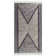 Tapis noir et gris 120x180 cm coton 