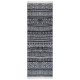 Tapis noir et blanc coton - Dimension au choix 100 x 300 cm