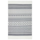 Tapis gris et blanc 160x230 cm coton 