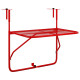 Table de balcon - 60x40 cm acier - Couleur au choix Rouge