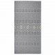 Tapis à tissage plat d'extérieur 100x200 cm rayures bleues 