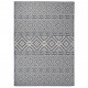 Tapis à tissage plat d'extérieur 120x170 cm rayures bleues 