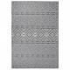 Tapis à tissage plat d'extérieur 160x230 cm rayures bleues 