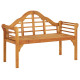 Banc de jardin 125 cm bois d'acacia solide 