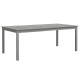 Table de jardin gris 200x100x75 cm bois d'acacia solide 