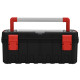 Boîte à outils noir et rouge 65x28x31,5 cm 
