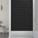 Panneaux muraux 12 pcs 60x15 cm velours 1,08 m² - Couleur au choix Noir