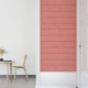 Panneaux muraux 12 pcs 90x15 cm velours 1,62 m² - Couleur au choix Rose