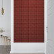 Panneaux muraux 12 pcs 30x15 cm similicuir 0,54 m² - Couleur au choix Rouge-bordeaux