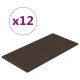 Panneaux muraux 12 pcs marron 60x30 cm similicuir 2,16 m² 