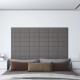 Panneaux muraux 12 pcs 30x15 cm tissu 0,54 m² - Couleur au choix Gris-clair
