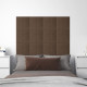 Panneaux muraux 12 pcs 30x30 cm tissu 1,08 m² - Couleur au choix Marron