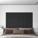 Panneaux muraux 12 pcs 60x15 cm tissu 1,08 m² - Couleur au choix Noir