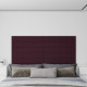 Panneaux muraux 12 pcs 90x15 cm tissu 1,62 m² - Couleur au choix Violet