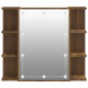 Armoire à miroir avec led chêne 70 x 16,5 x 60 cm marron helloshop26 02_0006666 