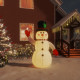 Bonhomme de neige gonflable avec led - Longueur au choix 120 cm