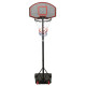 Support de basket-ball noir 216-250 cm polyéthylène 