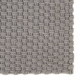 Tapis rectangulaire 180x250 cm coton - Couleur au choix Gris
