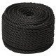 Corde de travail 100 m polypropylène - Couleur et diamètre au choix Noir