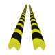 Protecteurs d'angle 2 pcs jaune et noir 4x4x104 cm pu 