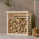 Support pour bois de chauffage bois de pin - Dimensions et couleur au choix Naturel|108 x 73 x 108