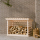 Support pour bois de chauffage bois de pin - Dimensions et couleur au choix Naturel|108 x 73 x 79