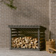 Support pour bois de chauffage bois de pin - Dimensions et couleur au choix Gris|108 x 73 x 79