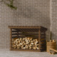 Support pour bois de chauffage bois de pin - Dimensions et couleur au choix Marron-miel|108 x 73 x 79