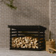 Support pour bois de chauffage bois de pin - Dimensions et couleur au choix Noir|108 x 73 x 79