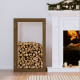 Support pour bois de chauffage bois de pin massif - Dimensions et couleur au choix Marron-miel|60 x 25