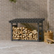 Support pour bois de chauffage bois de pin - Dimensions et couleur au choix Gris|108 x 64,5 x 78