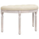 Banc vintage beige 81,5x41x49 cm lin 