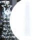 Guirlande de sapin de Noël 320 LED 375 cm - Couleur d'éclairage au choix 