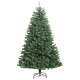 Sapin de Noël artificiel à charnières avec support - Couleur et hauteur au choix Vert