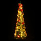  Sapin de Noël artificiel escamotable 100 LED vert 150 cm 